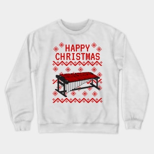 Marimba Ugly Christmas Marimbist Percussionist Musician Crewneck Sweatshirt